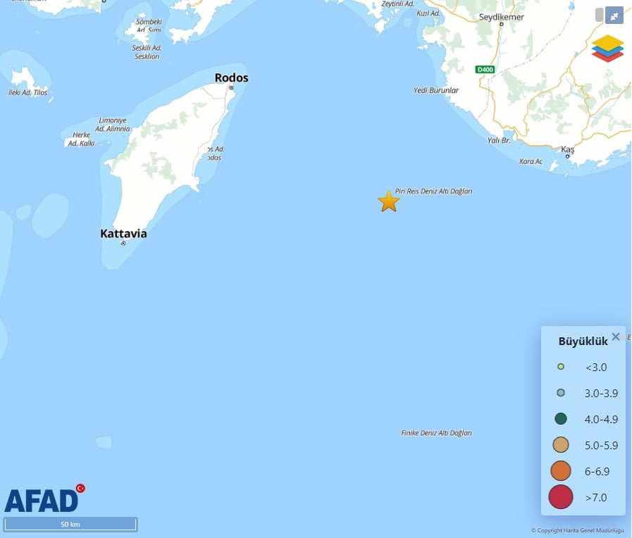 Antalya'da Deprem Gerçekleşti