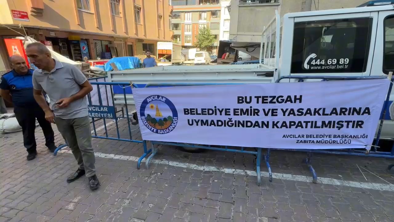 Avcılar'da Çarşamba Pazarında Tezgah Açmama Cezası Uygulandı