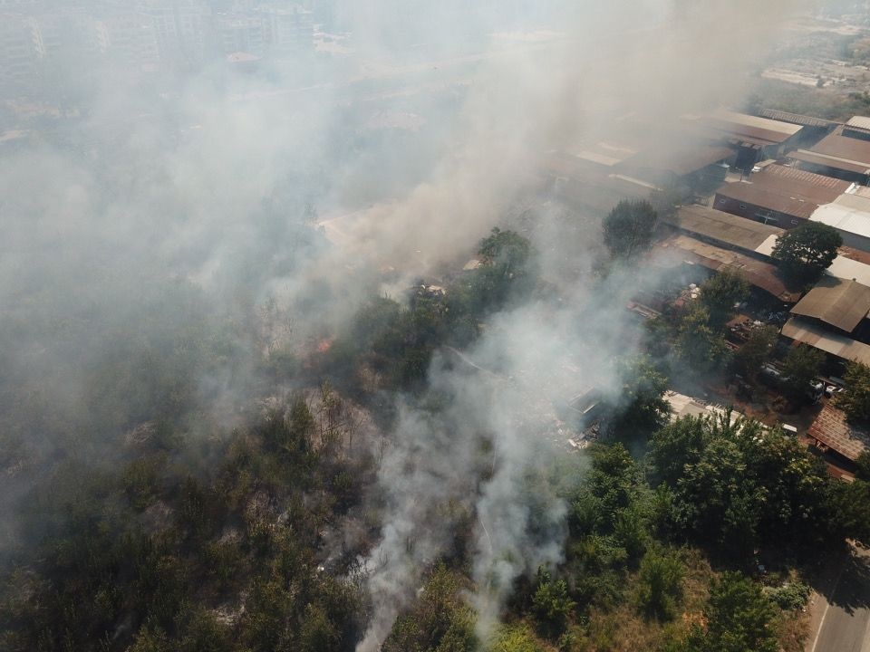 Bursa'da Yangın Paniği