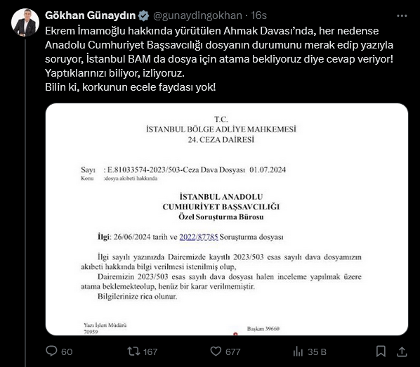 İmamoğlu'nun Açıklamaları