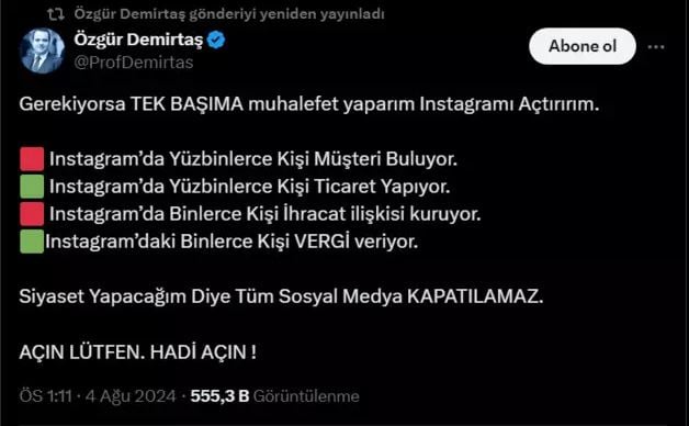 Instagram Erişimi Türkiye'de Kapatıldı