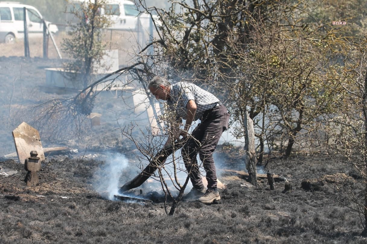 Mudurnu'da Korkutan Yangın