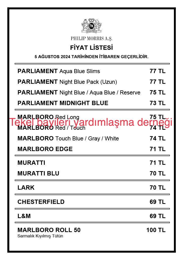 Philip Morris Sigara Fiyatlarına Zam Yaptı