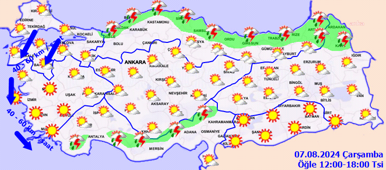 Türkiye'de Hava Durumu Değişiklikleri ve Sağanak Yağış Uyarıları