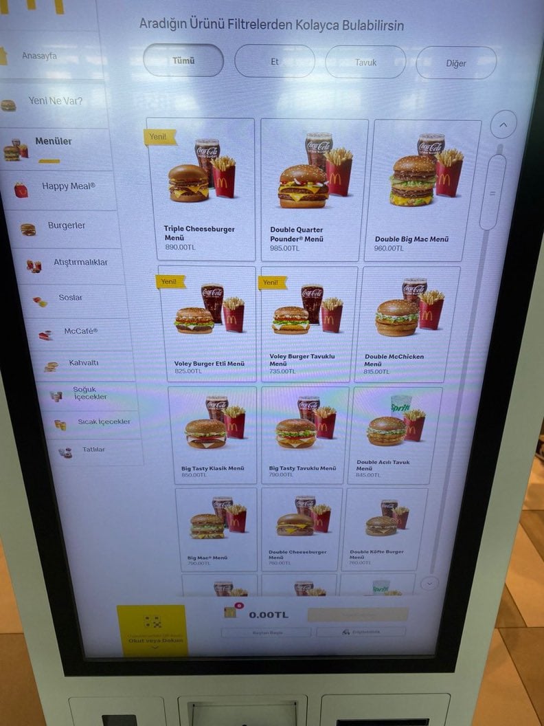 İstanbul Havalimanı'ndaki McDonald's Menü Fiyatları Şaşırtıyor