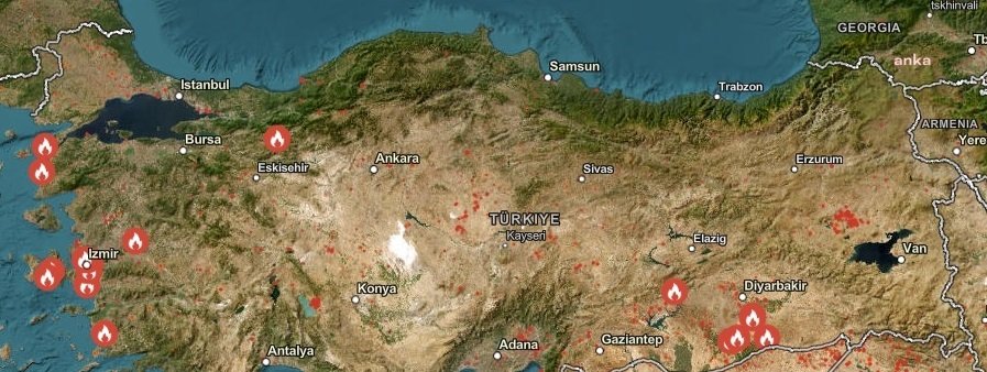 Türkiye'deki Orman Yangınları: İzmir, Manisa, Bolu ve Muğla'daki Durum