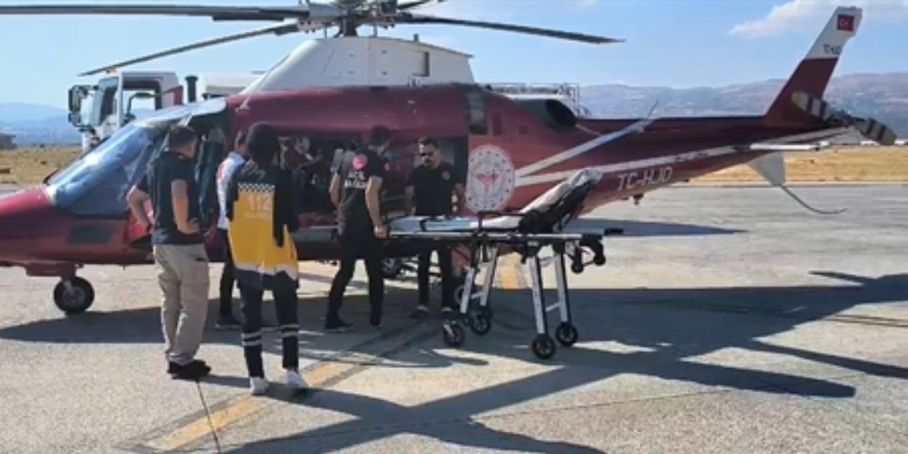 Bingöl'de Ambulans Helikopterle Acil Müdahale