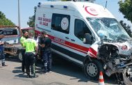 Gaziantep İslahiye'de Ambulans ve Tanker Kaza Yaptı