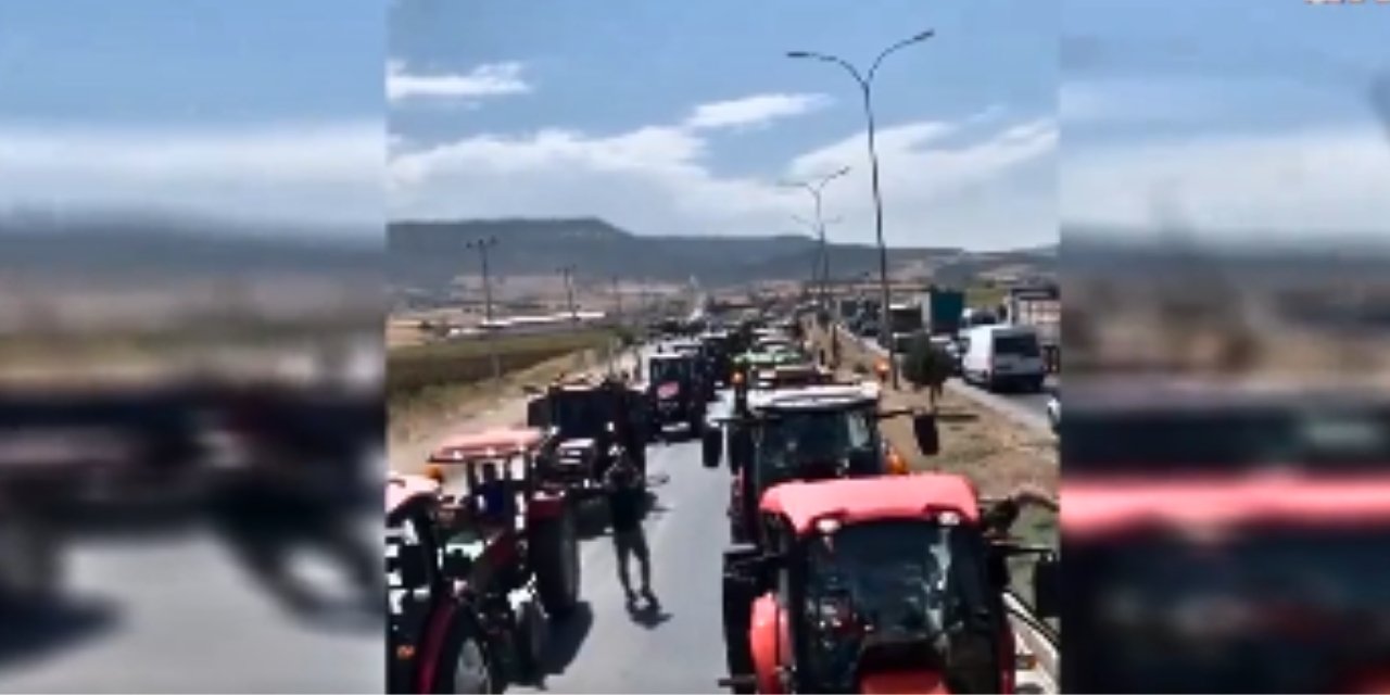 Kahramanmaraş'ta Domates ve Biber Üreticilerinden Protesto Eylemi